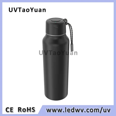 Стерилизуемая спортивная бутылка для воды из нержавеющей стали со светодиодом UVC